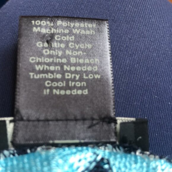 ANN TAYLOR V-Neck Sleeveless Chevron Pattern Transparent Weave Ruched Long Tank - Picture 6 of 7